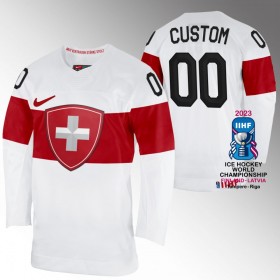 Dresovi Švicarska IIHF World Championship 2023 Custom Bijela - Muške